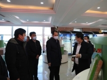 12月13日，市委書記王賀民蒞臨亞歐公司指導(dǎo)